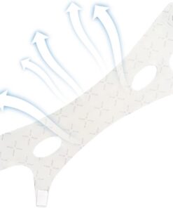 Sangle de levage du visage, enveloppement raffermissant respirant, aide de beauté avec support élastique, confort de la peau avec ajustement doux, outil de soins spa de 7,5 pouces, accessoire de sculp