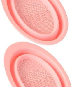 VALICLUD 2pièces Brosse à Pinceaux Maquillage Tapis De Nettoyage Pliable Pour Pinceaux Cosmétiques Kit De Nettoyage