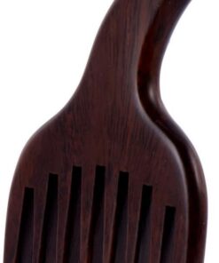 Angoily Peigne de Massage pour Massage Cuir Chevelu en Noir à Dents Larges Design Délicat et Polissage Fin, pour Détente et Soin Capillaire