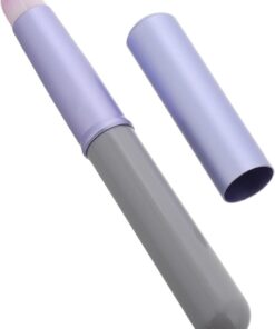 HEMOTON Pinceau à Lèvres Portable Capuchon, Mini Taille Multifonction en Plastique et Fibres Artificielles, pour Voyage et Maquillage Précis des Lèvres