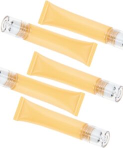STOBAZA Tube Rechargeable Accessoire Beauté Femme 20g pour Contour des Yeux en Plastique Léger et Sécurisé, Lot de 5 Pièces pour Maquillage et Soins Visage