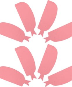STOBAZA Outil Séparateur de Cils en Silicone Rose, 4 Paires, Forme Poisson, pour Débutants et Professionnels, pour Usage à Domicile Voyage