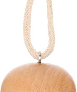 STOBAZA Rouleau de Massage Facial Outil Portable Forme Ampoule en Bois Améliore L’absorption, Prise en Main Confortable pour Femmes pour Massage Visage et Yeux