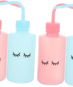 VALICLUD 4pièces Bouteilles De Nettoyage Pour Cils Bouteilles De Lavage Compressibles Outils De Nettoyage Pratiques