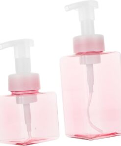 VALICLUD 2pièces Bouteille Plastique Transparente pour Maquillage Récipient à Main Réutilisable Et Outil Portable