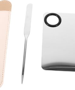 Healeved 1ensemble Set De Spatules Acier Pour Maquillage Outils De De Fond De Teint Et Cosmétiques Ensemble De Bâtons Et Plaque De Mixage