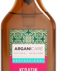 ARGANICARE Sérum réparateur à la kératine 100 ml – Soin cheveux secs et abîmés, anti-frisottis, hydratant, protecteur chaleur, brillance miroir, douceur et discipline