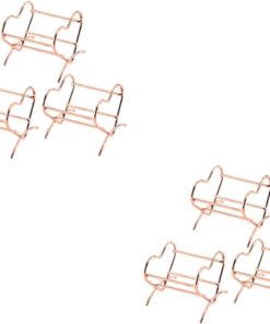 Healeved 6pièces Support De Maquillage Rose Porte- Avec Design Coeur Délicat Support De Séchage Pour Éponge Cosmétique Étagère De Rangement Pour Outils De