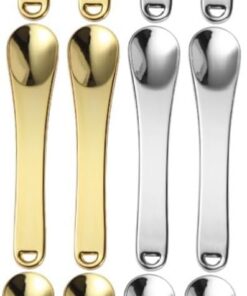 Healeved 12pièces Cuillères De Zinc Pour Cosmétique Spatules Pour Et Masque Outils Application Et