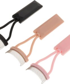 ULTECHNOVO 3pièces Peigne à Cils Métallique pour Séparation Applicateur de Cils pour Extensions et Maquillage Brosse de Voyage pour Définition et Séparation sans Paquets