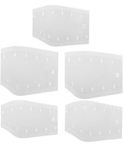 Outil de Cartographie des Sourcils Guide Réutilisable | 5 Pièces Autocollant de Forme des Sourcils Pour Femmes Hommes Toilettage Maison Mariage Salon