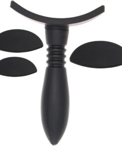 ULTECHNOVO Tampon Ombre à Paupières Silicone avec Poignées Noires Outil Maquillage Précis pour Femmes Application Facile et Créative des Fards Paupières
