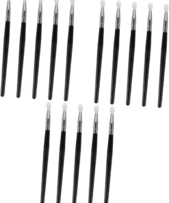 Healeved 15pièces Brosse Applicateur Silicone Pour Outils Cosmétiques Pour Maquillage Yeux