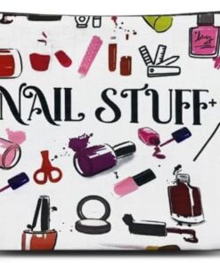 Sac de rangement pour manucure pour femme, cadeau de Noël, d'anniversaire, pour filles, vernis à ongles, accessoires de manucure, pochette de rangement pour outils de manucure, pochette de maquillage
