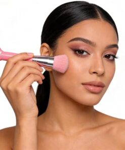 Cute Cat Paw Makeup Brush Set - Pinceau de fond de teint doux avec outil de beauté portable pour une application de maquillage impeccable (rose)