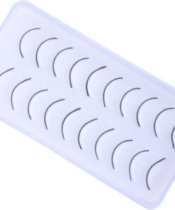 Lot de 10 de Faux Cils Blancs Waterproof Cils en Fibres Artificielles Doux pour Maquillage de Accessoire Beauté Chic