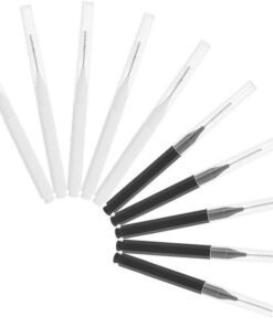 Healeved 60pièces Brosses à Sourcils Pour Extensions De Cils Brosse à Sourcils Portable Avec Capuchon Mini-applicateurs Pour Et Cils Outils De Maquillage De Voyage
