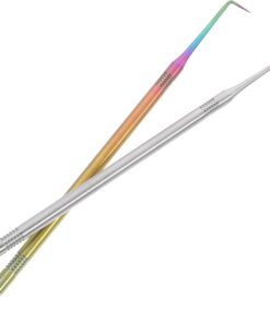 Ciieeo Outil de Rehaussement de Cils Peigne, Lot de 2 Tiges en Acier Inoxydable, Accessoires de Maquillage pour Extension de Cils et Sourcils