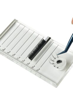 Kit pour Extension de Cils, Plaque Acrylique Pp, Outil de Greffe | Lot 1 Set, 10 Cupules à Cils Incluses, Usage Maison ou Professionnel, Réutilisable et Facile à Nettoyer