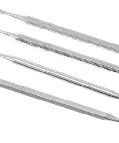 VICASKY 4 Pièces Bâtonnets de Mélange Maquillage Acier Inoxydable Outils Cosmétiques pour Fond de Teint Blush et à Paupières Accessoires Nail Art et Pédicure