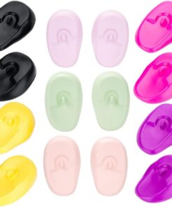 Gatuida 7 Cache Oreilles Silicone Réutilisables Protection Thermique la Chaleur pour Coloration Permanente et Soins Capillaires Accessoires Coiffure Salon et Domicile