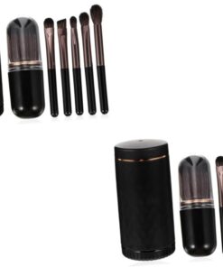 Healeved 2ensembles Set De Pinceaux Maquillage Avec Organisateur Kit De Blush Et Outils De Pour Voyage