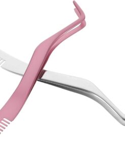 Healeved 2pièces Pince à Cils Pratique pour Extensions de Cils Petit Outil pour Accessoire pour Femmes Ergonomique