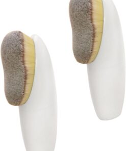 2pièces Pinceau De Maquillage Pour Fond De Teint Pour Application De Et Blush Outil Professionnel Ergonomique Pour Parfait