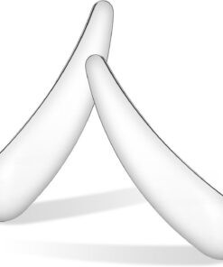 STOBAZA Lot de 2 Mini Spatules à Maquillage en Acier Inoxydable Applicateurs Réutilisables pour Crème Contour des Yeux et Soins Peau Outil Compact pour Fond de Teint et Soin des Lèvres