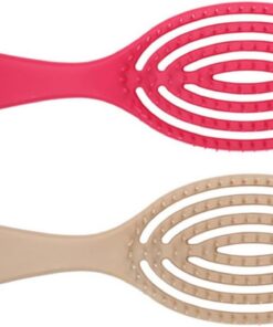 STOBAZA Brosse Démêlante pour Cheveux Peigne de Massage du Cuir Chevelu, 2pcs en Abs, Large Application, Ne Blesse Pas le Cuir Chevelu, pour Soins Capillaires à Domicile Couleur Aléatoire