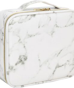 Ciieeo Trousse de Toilette Fermeture Éclair Robuste en Cuir PU Résistante à l'eau Légère Longs Voyages