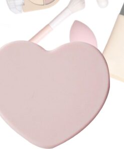 Générique Miroir de Outil de Coiffe en Forme de Cœur | Miroir De Pour Femmes Filles Adolescentes Sac Salle de Bains Chambre Coiffeuse Douche Coiffure Salon