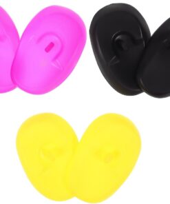 Protège-Oreilles en Silicone Réutilisables Lot de 3 Paires Protection L'Eau Taches de Teinture Adaptés pour Coloration Capillaire et Soins Salon