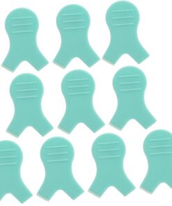 Coussinets pour Permanente de Cils Verts en Plastique 10 Pièces | Brosse Sourcil, Outil pour Cils, Accessoire Maquillage, Salon Beauté, Femmes et Filles