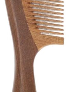 Gatuida Peigne Bois Naturel Antistatique pour Femme Dents Fines Massage Du Chevelu Démêlant Doux Compact et Portable Soin Capillaire Quotidien