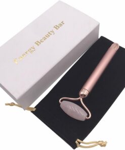 ULTECHNOVO Rouleau de Massage Visage en Alliage de Zinc et Jade pour Amincir le Visage et Réduire L'œdème, Accessoire de Beauté pour Femmes et Filles, 1 Set
