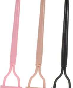 OUNONA 3pièces Peigne Cils Séparateur Acier Inoxydable Avec Manche Antidérapant Outil Applicateur De Mascara Et Peigne Fin Pour Cils Lot