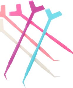 Outil de Rehaussement de Cils en Y Abs Réutilisable 50 Pièces | Prise Confortable, pour Permanente des Cils, Brosse Longue à Usage Féminin Couleur Aléatoire