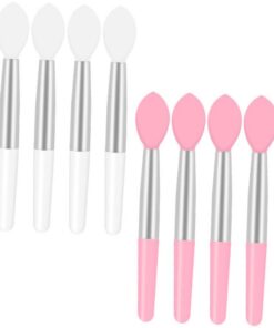 VICASKY 10 pièces Pinceaux à Miniatures Silicone Accessoires de Maquillage Pratiques pour Voyage et Utilisation Quotidienne