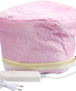 Bonnet Chauffant pour Cheveux Matériau Plastique et Tissu, pour Femmes et Filles avec Température Réglable Stimule Follicules Pileux pour Soin Capillaire Couleur Aléatoire