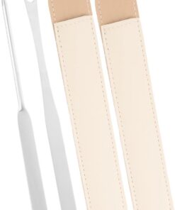 OUNONA Spatule en Acier Inoxydable 1 Set 4 Pièces pour Maquillage Professionnel, Outil Mélangeur de Fond de Teint pour Usage Cosmétique à Domicile