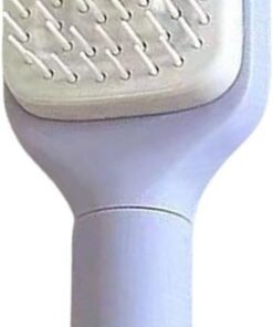 Brosse À Cheveux Nettoyage Facile Peigne Polyvalent Antistatique à Manche | Soies Rétractables Brosse À Cheveux Portable Facile À Massage Du Cuir Chevelu Soin Capillaire H