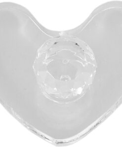 Angoily Outil de Tampon de Maquillage en Plastique de Cœur pour Fard à Paupières et Blush, Pratique et Rapide, pour Maquillage DIY Créatif