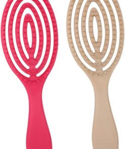 VALICLUD Brosse à Cheveux de Massage 2pcs en Abs pour Hommes et Femmes, Démêlante et Proche du Cuir Chevelu, pour Salon de Coiffure et Soin Capillaire Couleur Aléatoire