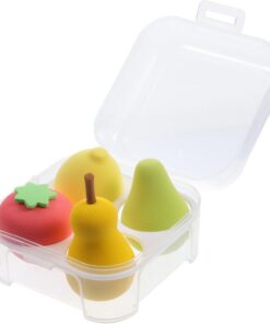 Lot De 3 Éponges De Maquillage Outils De Beauté Houppettes Souples Pour Fond De Teint Crème Anti- Avec Étui De Transport 4 Pièces X 3