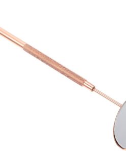 Gatuida Miroir D’Inspection des Cils de Croissant Compact Couleur Rose Doré 1 Pièce Pochette Auto-Adhésive Accessoire Beauté Portable pour Salon de Maquillage et Usage Personnel