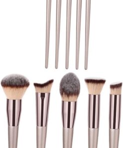 STOBAZA Ensemble de Pinceaux de Maquillage Pinceau de Fond de Teint Pinceau à Paupières en Nylon 10 Pcs pour Maquillage Quotidien Professionnel