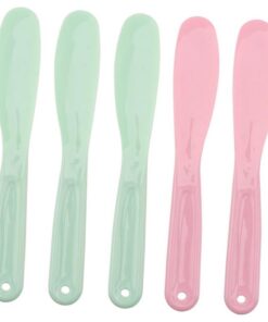 Housoutil Spatule de Maquillage Cosmétique Plastique Outil Spatule pour Mélanger et Tester Masques Faciaux Lot Rangement Couleur Aléatoire