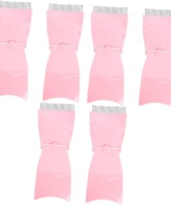Housoutil 6pièces Brosse à Sourcils Acier Outil De Pratique Pour Maquillage Sourcils Brosse Compacte Couleur Rose