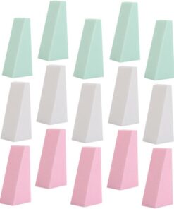 Healvian 30pièces Éponges Maquillage Visage Cosmétiques Petites pour Application Poudre Accessoires Beauté Usage Humide Sec Nettoyer Transporter